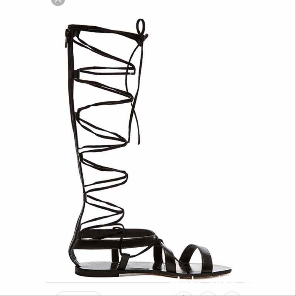 RAYE x Revolve- Shea Gladiator Sandal in Black